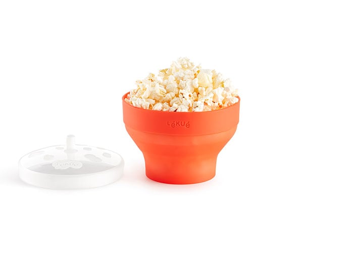 Nádoba na přípravu popcornu v mikrovlnce mini, červená - Lékué