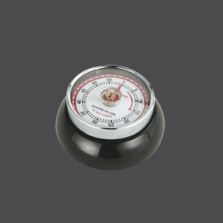 Kuchyňská magnetická minutka Speed Retro černá - Zassenhaus