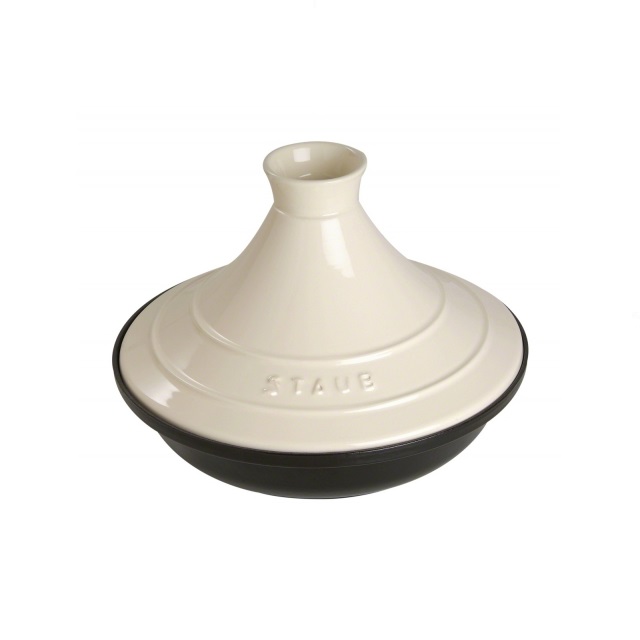 Tajine 28 cm černá / krémová - STAUB