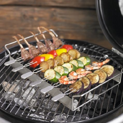 Barbecue stojan na špízy + 6 ks jehel - Rösle
