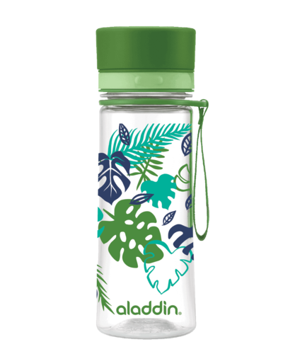 Láhev na vodu 350ml, zelená s potiskem, AVEO - Aladdin