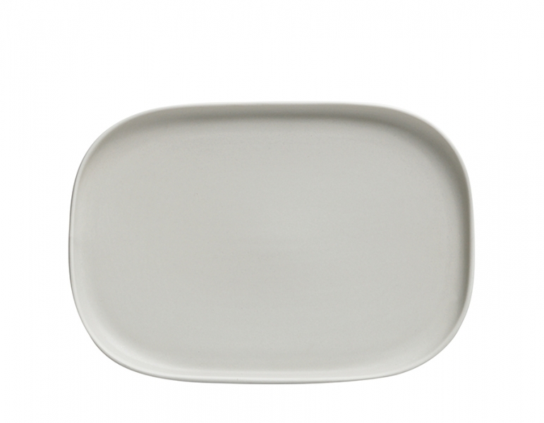 Obdélníkový talíř 23,5 x 16 cm, šedý, Elemental - Maxwell&Williams