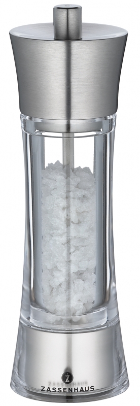 Mlýnek na sůl AACHEN nerez/akryl 18 cm - Zassenhaus