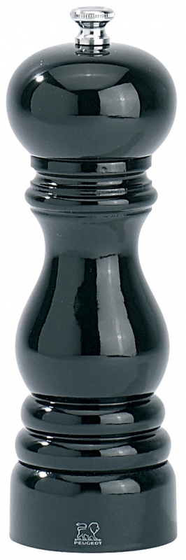 Dřevěný mlýnek na pepř 18 cm černý lesk PARIS - Peugeot