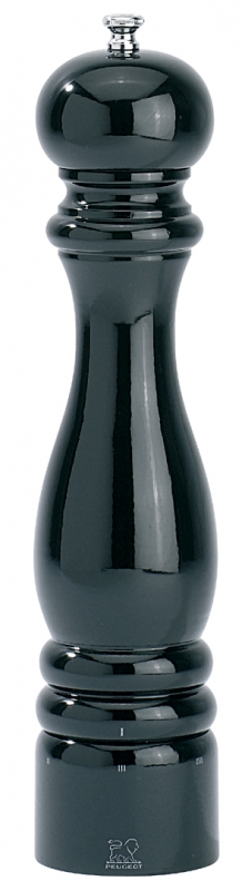 Dřevěný mlýnek na sůl 30 cm černý lesk PARIS - Peugeot