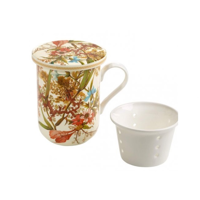 Hrnek s porc. sítkem 300 ml, Cottage Blossom William Kilburn - Maxwell&Williams