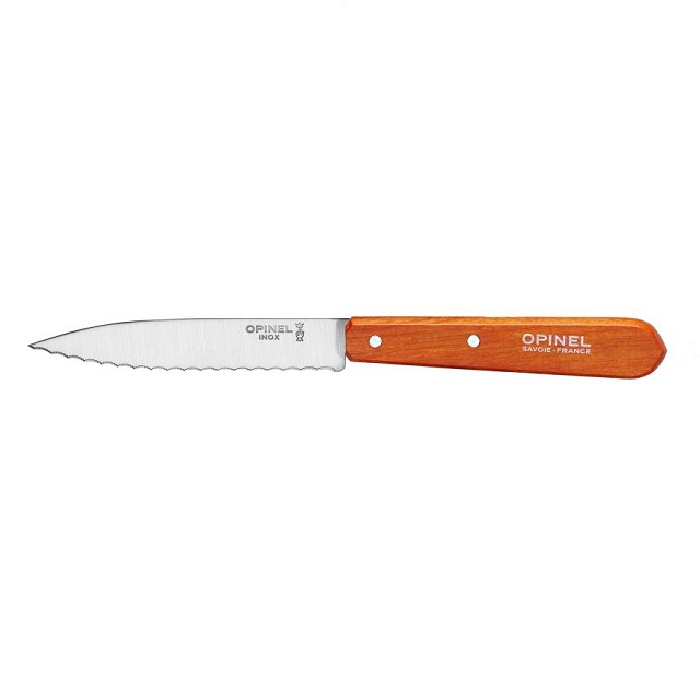 Nůž vroubkovaný 10 cm N°113 oranžová Les Essentiels - OPINEL