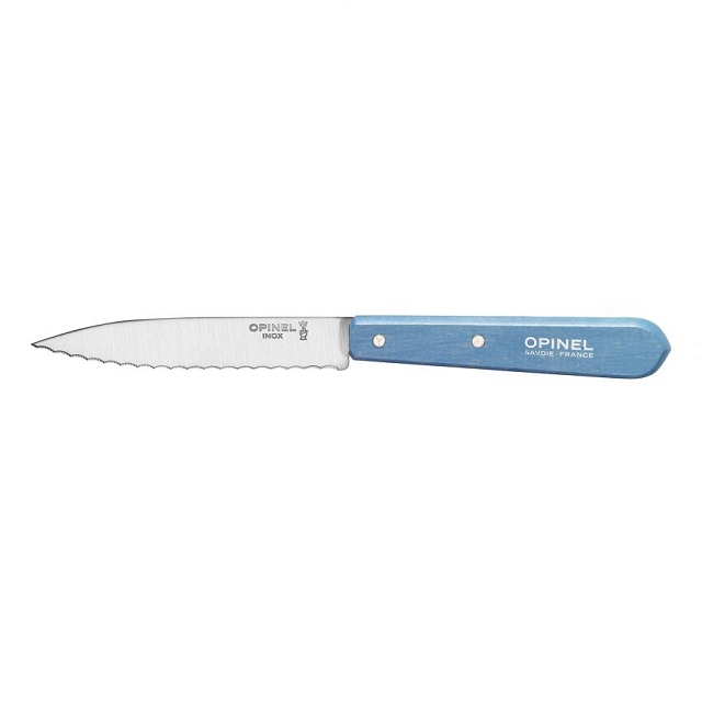 Nůž vroubkovaný 10 cm N°113 modrá Les Essentiels - OPINEL