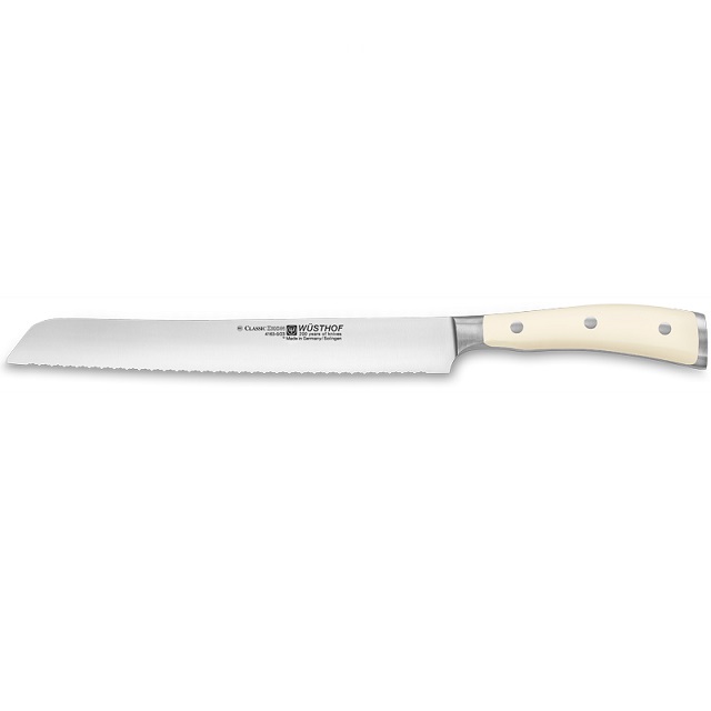 Nůž na chléb s dvoj vroubky 23 cm CLASSIC IKON CRÉME - Wüsthof Dreizack Solingen