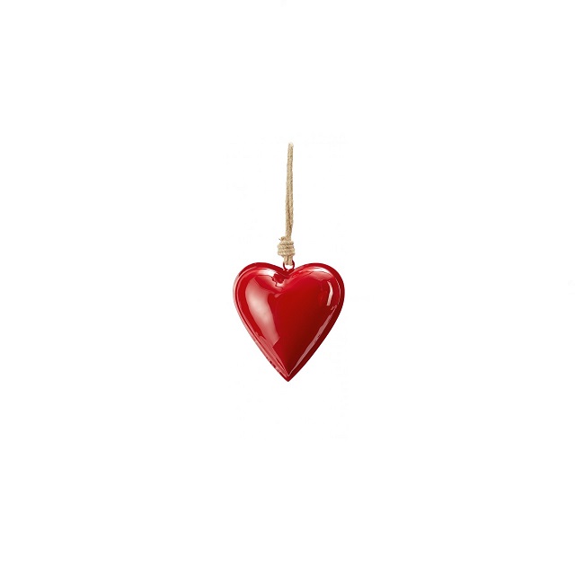 Kovové srdce 11 cm tm. červené HAMBURGER HERZ - PHILIPPI