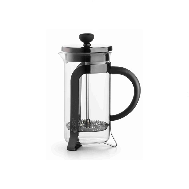 French Press 0,35L lesklá černá - Leopold Vienna