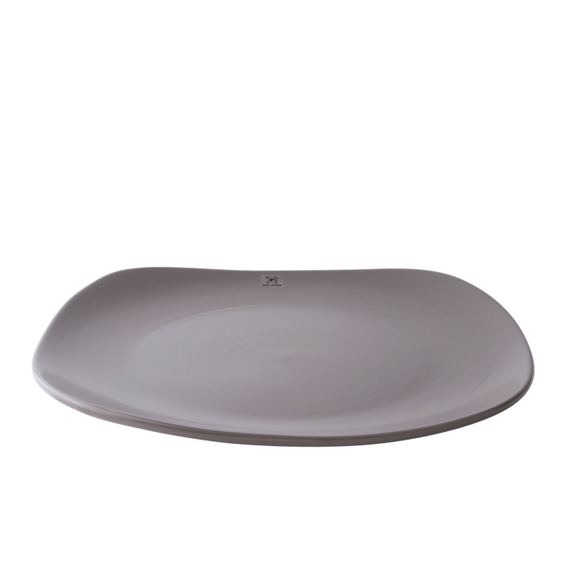 Kameninový Mělký talíř Nanna 27 cm tmavě šedý - Galzone