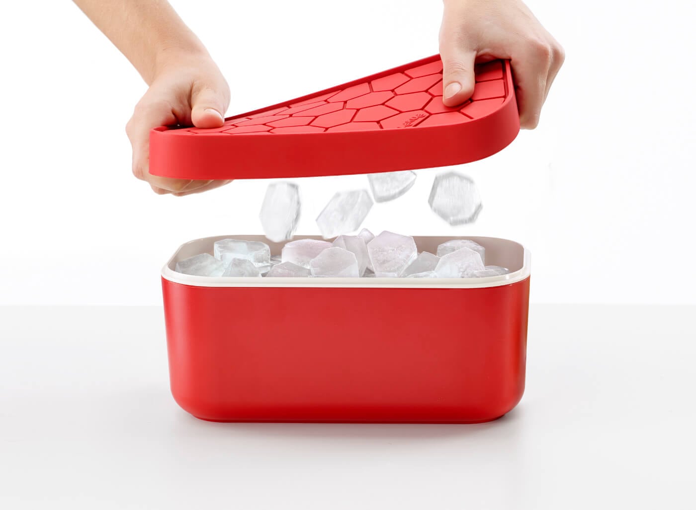 Box a forma na led v jednom, Ice Box, červená - Lékué