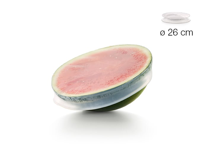 Silikonové víčko na potraviny a nádobí, průměr 26 cm, průhledná - Lékué