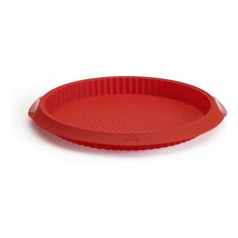 Silikonová forma na quiche crunchy, 28 cm, červená - Lékué