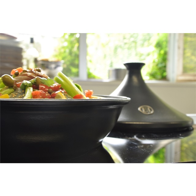 Tajine 27 cm antracitový Charcoal E-balení - Emile Henry