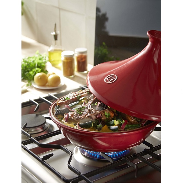 Tajine 32 cm červený Burgundy E-balení - Emile Henry