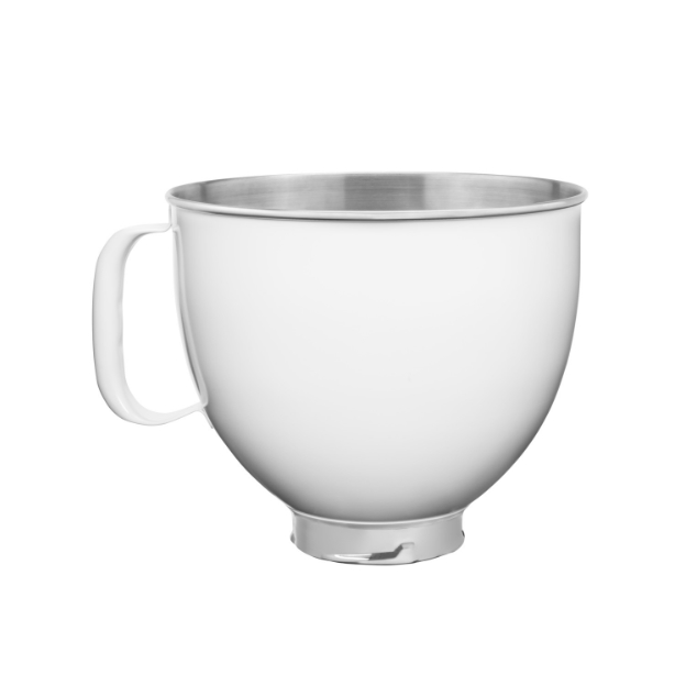 Nerezová mísa 4.83 l, bílá - KitchenAid