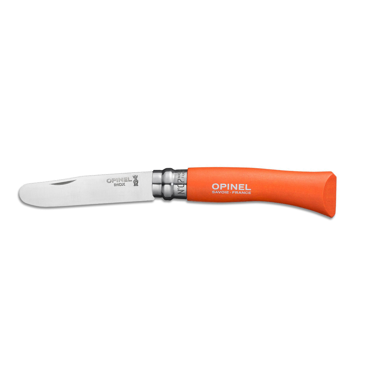 Dětský zavírací nůž My first Opinel N°07, mandarinková, blistr - Opinel