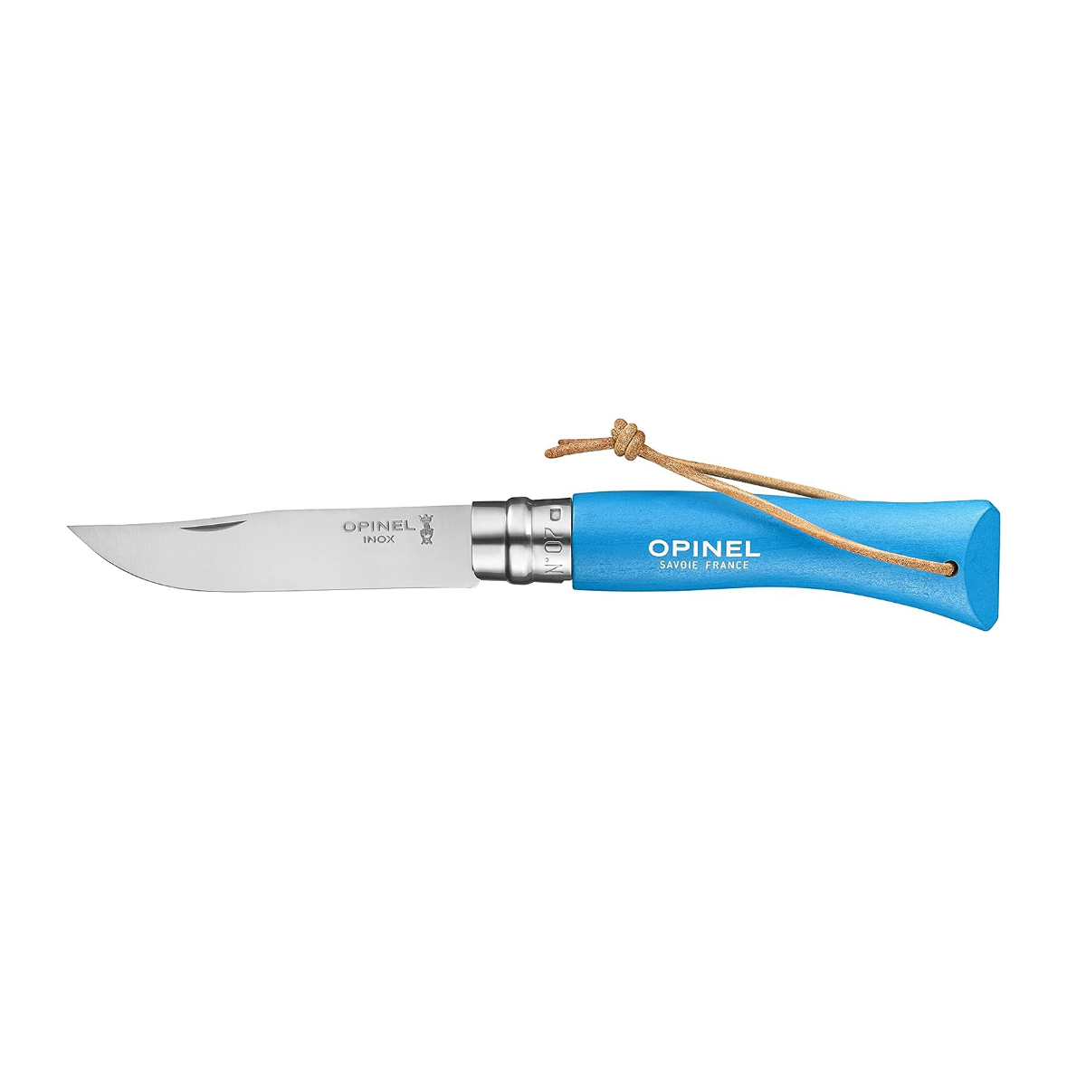 Zavírací nůž N°07 Colorama, 8 cm, modrá, blistr - Opinel