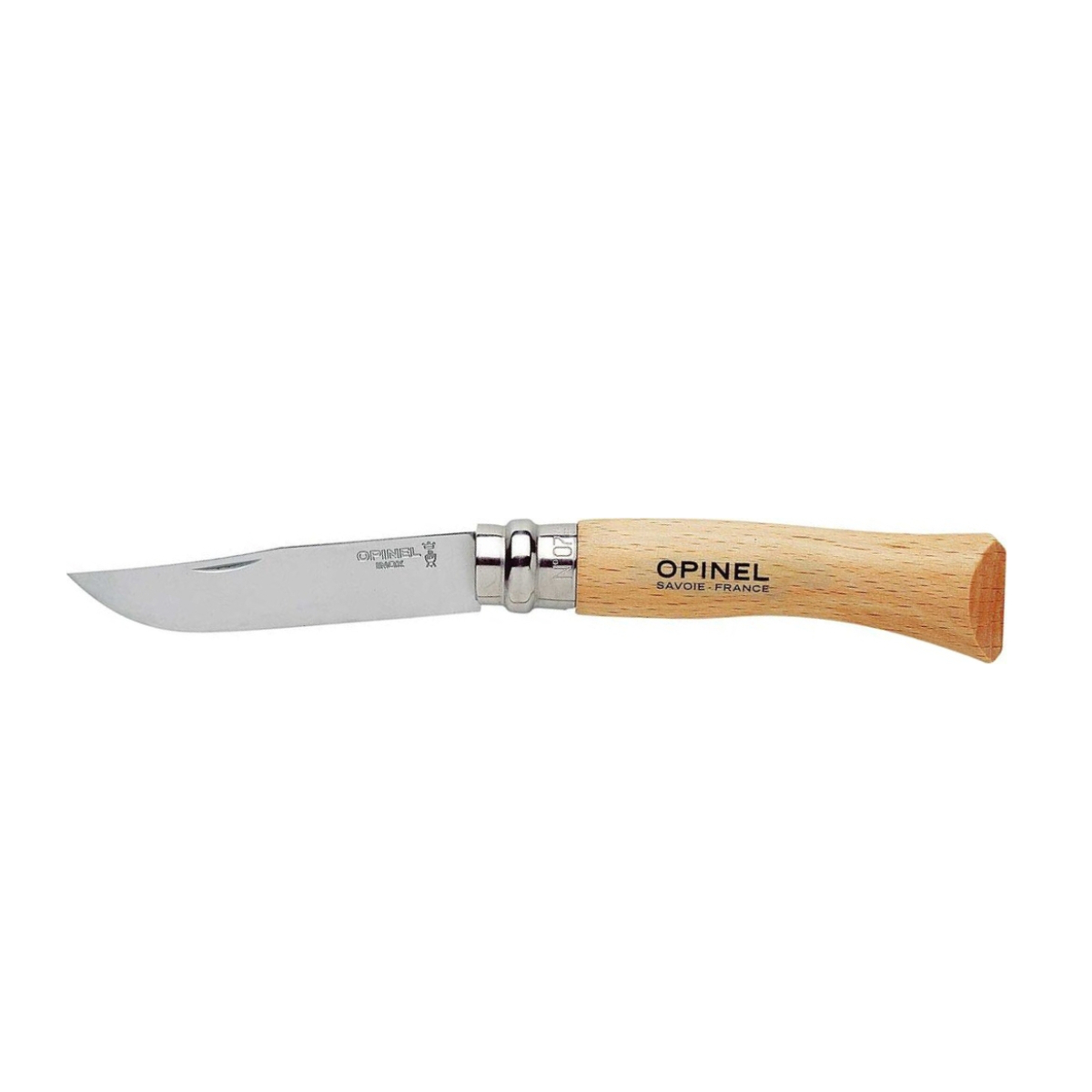Zavírací nůž N°07 Stainless Steel, 8 cm, blistr - Opinel