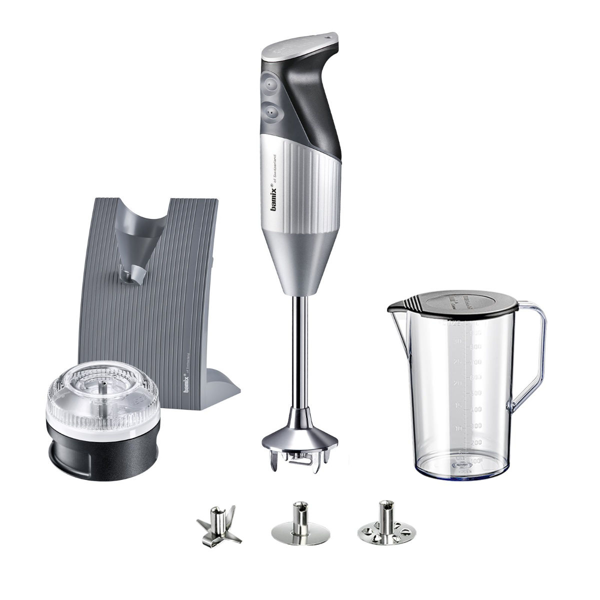 Tyčový mixér Swissline typu D 200 W, stříbrný - Bamix