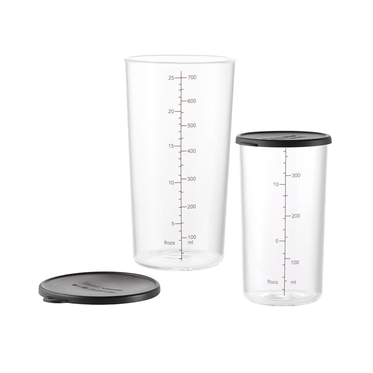 Sada skleněných nádob s víčky k mixérům Bamix, 400ml a 700ml - Bamix