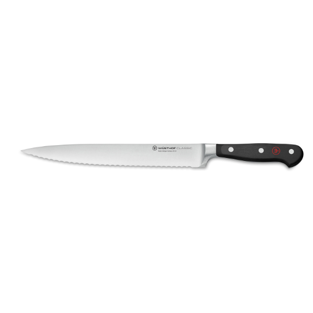 Nůž na šunku vroubkovaná čepel Classic, 23 cm, dárkové balení - Wüsthof Dreizack Solingen