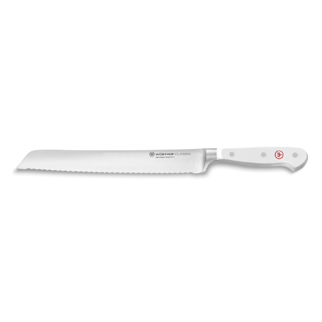 Nůž na chleba dvojité vroubkování Classic White, 23 cm, dárkové balení - Wüsthof Dreizack Solingen
