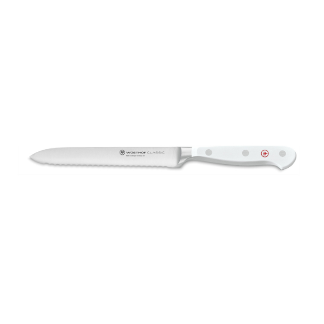 Nůž na uzeniny Classic White, 14 cm, dárkové balení - Wüsthof Dreizack Solingen