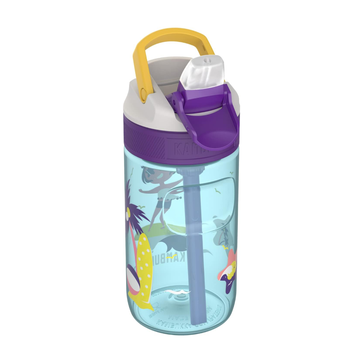 Láhev na vodu pro děti Lagoon, Surf Girl, 400 ml - Kambukka