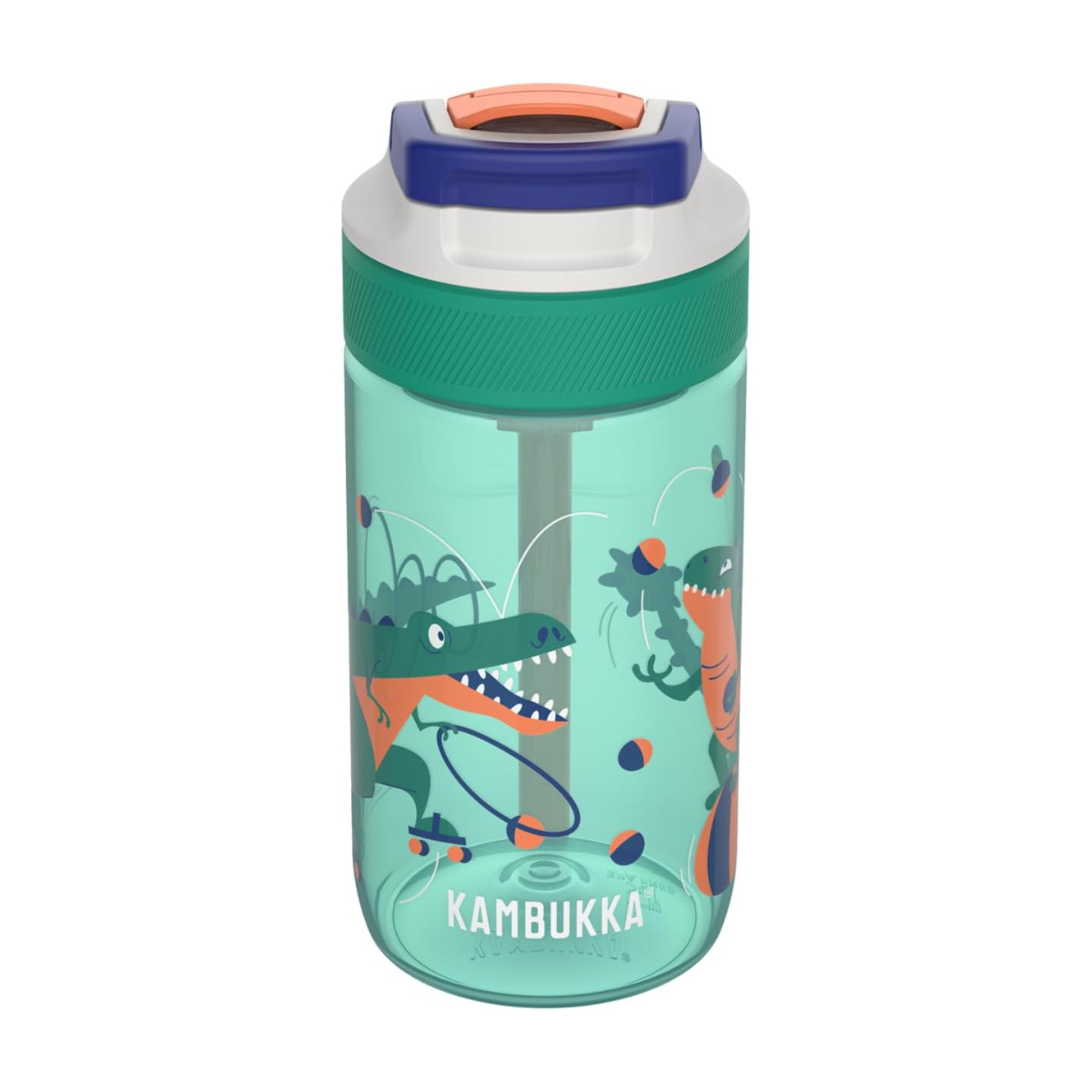 Láhev na vodu pro děti Lagoon, Juggling Dino, 400 ml - Kambukka