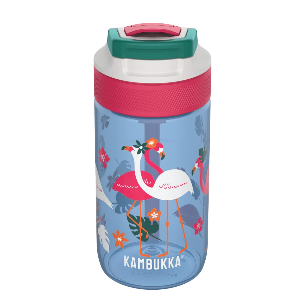 Láhev na vodu pro děti Lagoon, Blue Flamingo, 400 ml - Kambukka
