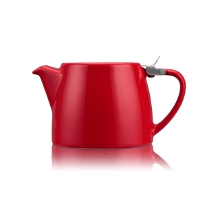 Porcelánová konvička na čaj 0,55 l červená, STUMP - ForLife