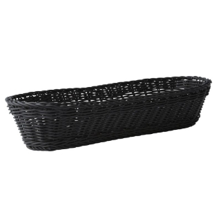 Košík na pečivo černý 22 x 30 x 7 cm - Galzone