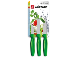 Nůž na zeleninu, sada 3 ks, zelený - Wüsthof Dreizack Solingen