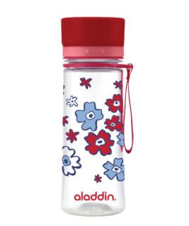 Láhev na vodu 350ml, červená s potiskem, AVEO - Aladdin