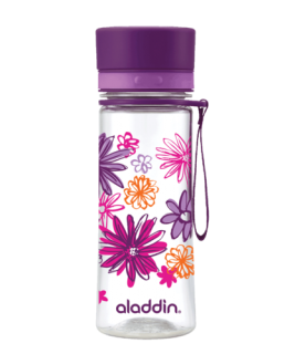 Láhev na vodu 350ml, fialová s potiskem, AVEO - Aladdin