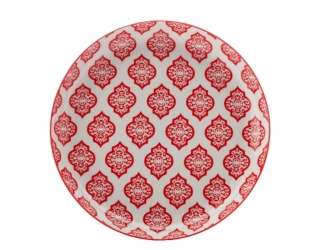 Mělký talíř 23 cm, Red Circ, Alcazar - Maxwell&Williams