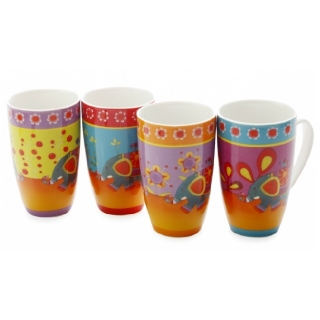 Set 4 hrnků Elephant Walk 450 ml, MUGS - Maxwell&Williams