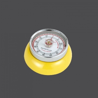 Kuchyňská magnetická minutka Speed Retro žlutá - Zassenhaus