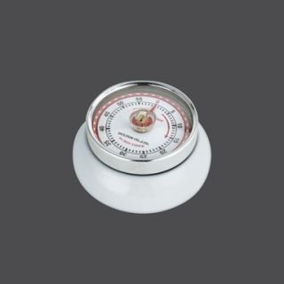 Kuchyňská magnetická minutka Speed Retro bílá - Zassenhaus