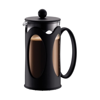 French press 1 l, plast černý, KENYA - BODUM