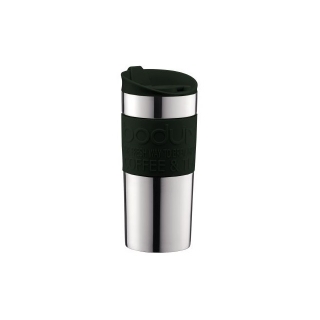 Cestovní hrnek 0,35 l, tmavě zelená, TRAVEL MUG - BODUM