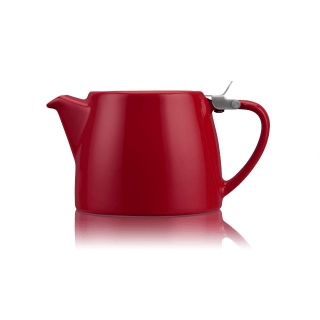 Porcelánová konvička na čaj 0,55 l burgundy, STUMP - ForLife