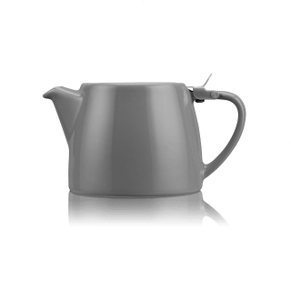 Porcelánová konvička na čaj 0,55 l šedá, STUMP - ForLife