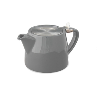 Porcelánová konvička na čaj 0,4 l šedá, STUMP - ForLife