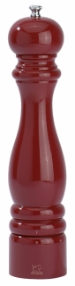 Dřevěný mlýnek na sůl 22 cm červený lesk PARIS - Peugeot