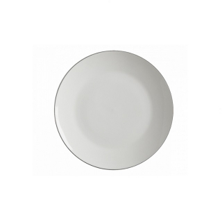 Dezertní talíř 19 cm, WHITE BACICS EDGE - Maxwell&Williams