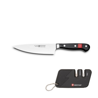 Kuchařský nůž 16 cm CLASSIC + Kapesní brousek - Wüsthof Dreizack Solingen